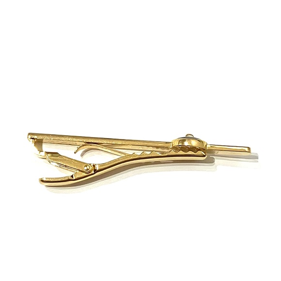 Lanvin Gold Tone Lapis Effect Tie Clip - Picture 5 of 7